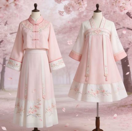 刺绣上衣唐装两件套民族风文艺复古茶艺服汉服女